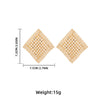 Vintage Square Metal Mesh Earrings for Women Personality Jewelry Dangle Earrings Gifts - Image 2