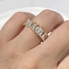 Open Square Ring with Cubic Zirconia Accents in Gold-Tone or Silver-Tone - Image 5