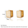 Geometric Square Hoop Earrings for Women Stainless Steel Gold Color Earrings Piercing Jewelry Wedding Gift - Image 8