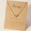 1Pcs 12 Zodiac Sign Necklace for Women 12 Constellation Charm Chain Pendant Choker Birthday Jewelry with Cardboard Card - Image 7