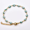 4 mm Turkish Evil Eye Bead Anklet in Multiple Colors and Lengths - Image 12