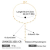 Stainless Steel Y-Shaped Pendant Necklace with Stone Details - Image 12