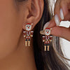 Cute Nutcracker Soldier Pendant Earrings For Women Shiny Rhinestone Imitation Pearl Elegant Earrings Christmas Year Jewelry - Image 15