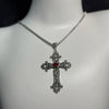 Y2K Punk Crystal Big Cross Pendant Necklaces for Women Men Gothic Irregular Cross Clavicle Chain Necklaces Aesthetic Jewelry - Image 7