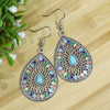 39 Styles Bohemian Vintage Tibetan Silver Geometric Drop Earrings For Women Ethnic Blue Stone Tassel Dangle Earrings Jewelry - Image 31