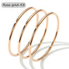 3 Pieces/lot Stainless Steel Bracelet Bangles For Women Simple Style Gold Plated Women's Bracelets Bangle - Image 7
