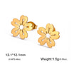 Cute Flower Sakura Stud Earrings for Women Stainless Steel Piercing Earrings Jewelry Birthday Valentine Gift - Image 17