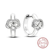 Silver Hoops Earrings Colorful Flower Butterfly Bee Drop Earring For Women Birthday Party Jewelry Gifts - Image 20