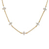 Stainless Steel Zircon Necklaces for Women Gold Plated Four Leaf Grass Collar Chain Necklace Jewelry Gift - Image 6