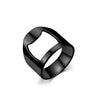Titanium Stainless Steel Creative Bottle Opener Ring Jewelry For Unisex Punk Simple Party Bar Gift - Image 7