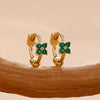 Stainless Steel Huggie Hoop Earrings for Women Mom Simple Gold Color Flowers Cartilage Piercing Earring Wedding Jewelry Gift - Image 4