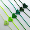 Braided Heart Rope Bracelet Adjustable in Many Colors - Image 52