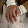 Month Birthstone Style Ring with Zircon Accents in Gold Tone or Silver Tone - Image 2