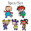 3-10pcs/Set Classic Cartoon Characters Enamel Pin Brooch for Woman Metal Pin Badge Shirt Brooches for Men Woman Jewelry Gifts - Image 11