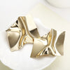 European Simple Metal Drop Earrings for Women Leaf Round Water Droplet Butterfly Twist Geometry Earrings Jewelry Christmas Gift - Image 10