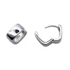 Simple Square Hoops Earrings Delicate Women's Wide Face Design Huggie Hoops For Women Men Party Jewelry Gifts - Image 3