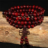 Natural Sandalwood Bracelet Men Buddhist Buddha Meditation Bead Bracelet For Women Prayer 108 Beads Rosary Hanging Decoration - Image 8