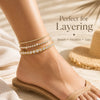 Cubic Zirconia Tennis Anklet for Women Stainless Steel Gold Plated CZ Foot Chain Layering Summer No - Image 2