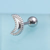 1pc Stainless Steel Cartilage Tragus Helix Piercing Earrings for Women Men Punk Snake Bee Spider Moon Star Stud Earring 18G - Image 14