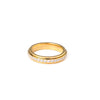 Carlidana Rotating Finger Spinner Ring Spinning Fidget Gold Plated Zircon Titanium Steel Women Wedding Ring - Image 4
