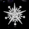 Christmas Rhinestone Snowflake Brooch for Women Pearl Ice Crystal Pins Event Party Year Gifts Decoration Clothes Accessories - Image 1