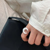 Silver Matte Finish Moon Open Rings For Women Ladies Jewelry Accessories Jewellery Argent - Image 2