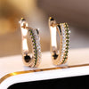 Multicolor Crystal Hoop Earrings For Women Rose Gold Silver Color Rainbow Zircon Earring Wedding Jewelry Gifts - Image 11