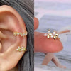 Silver Color Simple Punk Metal Zircon Ear Cuff Clip on Earrings for Women No Pierced Crystal Star Earcuff Ear Wrap Clips Jewelry - Image 17