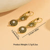 Retro Bohemian Alloy Women's Round Imitation Pearl Pendant Long Earrings Unique Decorative Gifts Party Jewelry - Image 5