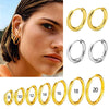 3Pair/Set Small Huggie Hoop Earrings Unisex Round Circle Stainless Steel Earrings Cartilage Ear Piercing Jewelry De Aro - Image 2