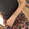 Twist-Texture Bangle Bracelet Set in Gold-Tone and Silver-Tone Styles - Image 6