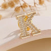 2PCS Metal Initial A To Z 26 Letters Pin Suit Shirt Collar Lapel Brooch Pin Badge Jewelry For Men Women Accessories - Image 6