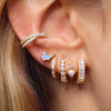 Simple Stainless Steel Small Hoop Earrings For Women Shiny Colorful Zircon Huggie Punk Earring Wedding Piercing Jewelry - Image 3