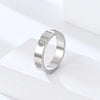 Stainless Steel Gold/Silver/Rose Gold Color Ring For Women Men Couple CZ Crystal Rings Jewelry Wedding Rings Gift - Image 4