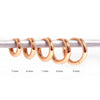 Multi-Sized Glossy Piercing Cartilage Silver Hoop Earrings for Women Round Huggie Nose Ring Earings Jewelry - Image 3