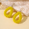 Small Earrings National Flag Colors Water Drop Earrings for Women Handmade Beads Crystal Earrings Gift Jewelry - Image 24