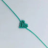 Braided Heart Rope Bracelet Adjustable in Many Colors - Image 26