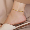 Stainless Steel Snake Chain Anklet for Women Summer Beach Gold Color Anklets Jewelry - Image 5