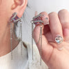 Opal Moonstone Heart-shaped Irregular Star Pendant Tassel Earrings Women Light Goth Jewelry Y2K - Image 8