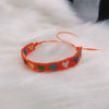 Adjustable Multicolor Heart Bead Bracelet with Woven Pattern - Image 74