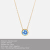 Stainless Steel Birthstone Pendant Necklace with 38 cm Chain and 5 cm Extension - Image 15