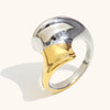 La. Muses Mixed Color Twisted Line Stainless Steel Women's Ring Pvd Gold-plated Jewelry Gift - Image 10