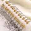 12 Month Birthstones Crystal Stainless Steel Gold Plated Jewelry Bracelets Bangles For Friend - Image 4