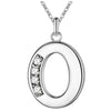 26 Letter Silver Necklace Pendant For Women Clavicle Chain Wedding Jewelry Party Gift - Image 19