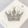 Metal Alloy Zircon Crown Brooch Lapel Suit Shirt Collar Pins Rhinestones Royal Pearl Brooches for Women Accessories Jew - Image 20