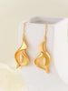 Blooming Flower Hook Earrings Simple Accessories Gold Silver Color Plant Dangle Earrings for Women Jewelry - Image 6