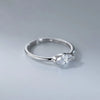 Silver Rings For Women Geometric Jewelry Finger Adjustable Simple Retro OVal CZ Ring For Party Birthday Gift - Image 4