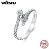 Vintage Silver Dragon Opening Ring For Women Lucky Gothic Animal Stackable Rings Party Punk Hiphop Gift - Image 1