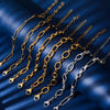 Stainless Steel Chunky Link Chain Bracelet For Women Gold Plated Hip-hop Rock Style Women's Bracelets 20cm+5cm - Image 2