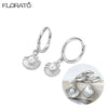 Silver Needle Gold-color Hoop Earrings for Women Shell Pendants Earrings Jewelry Gifts - Image 10